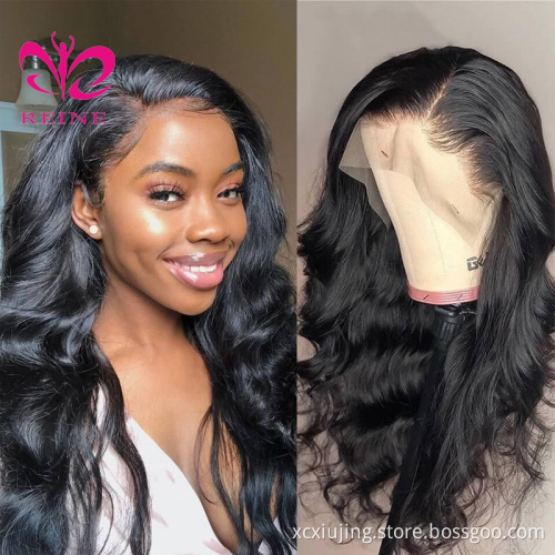 REINE  double drawn human hair HD lace front wigs natural,blonde lace front wig human hair,13*4 lace frontal wig human hair